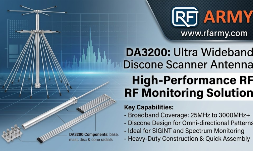 Ultra Wideband Discone Scanner Antenna