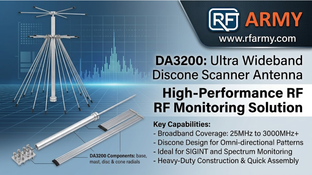 Ultra Wideband Discone Scanner Antenna